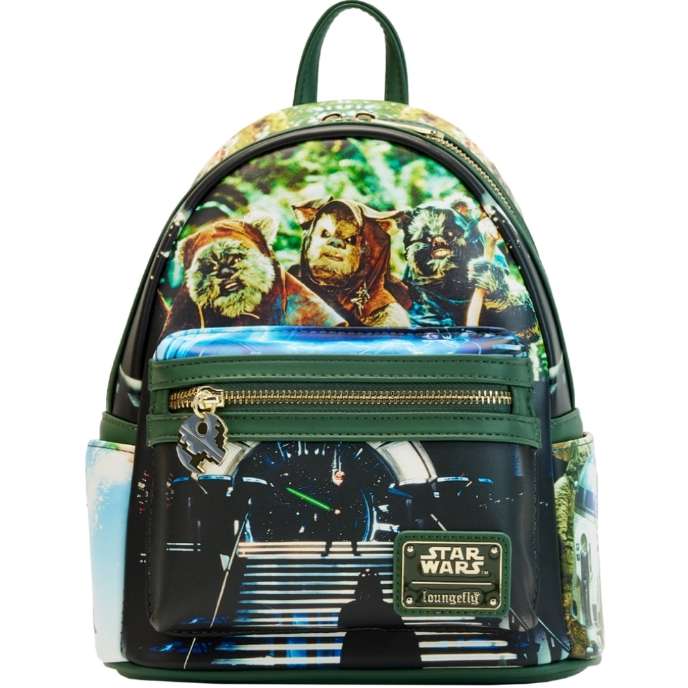 NWT Loungefly Star Wars Return Of The Jedi Scene Green Backpack
